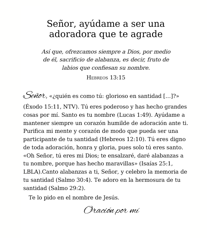 Oración…
