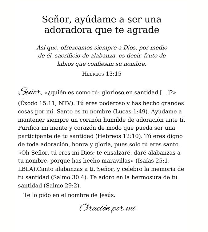 Oración….