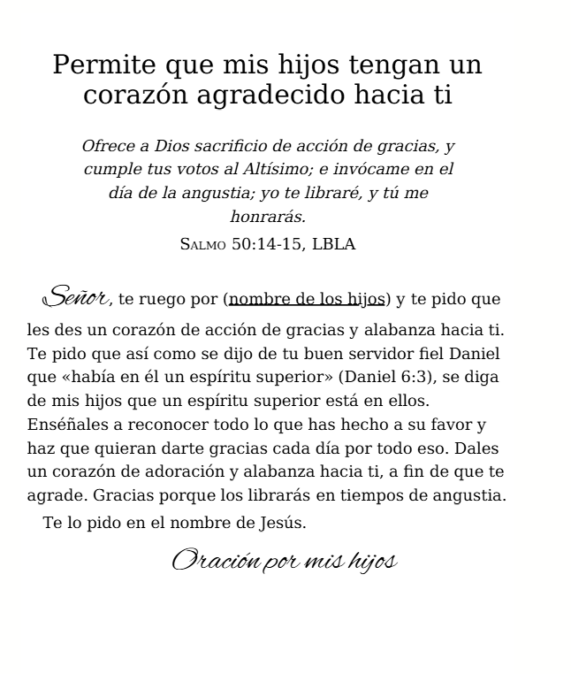 Oración….
