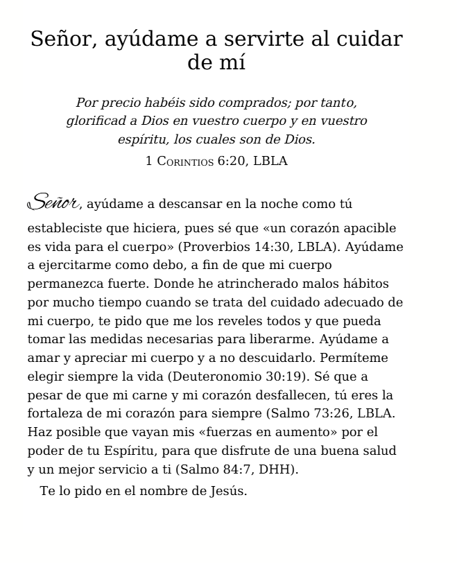 Oración…