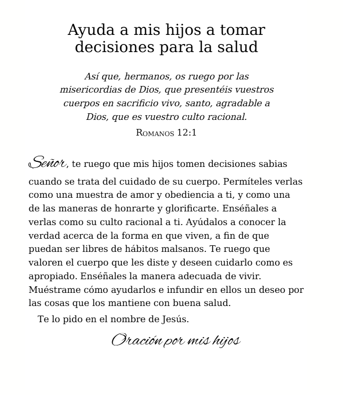 Oración…