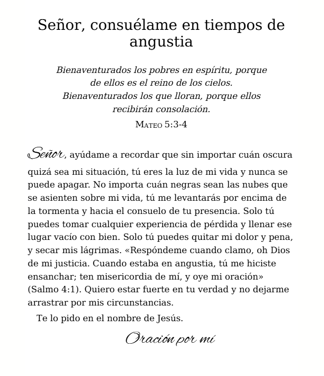 Oración….
