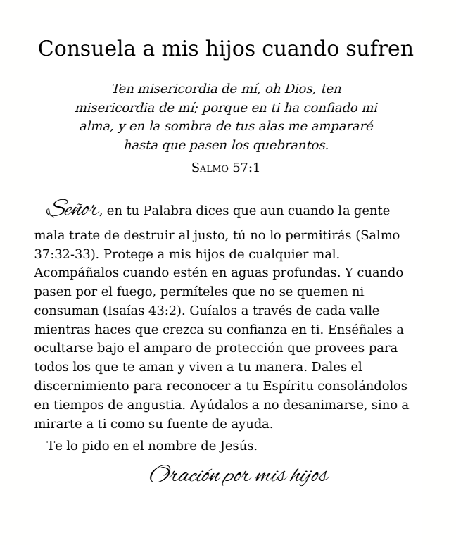 Oración….