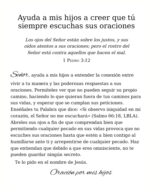 Oración….