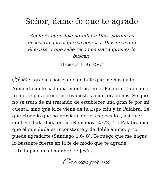 Oración….