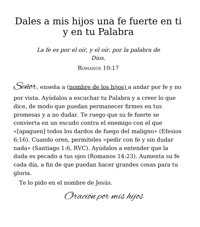 Oración….