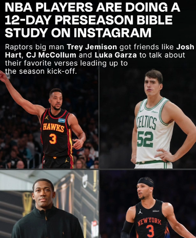 Jugadores de la NBA usan la pretemporada para hacer un estudio bíblico que está impactando a miles